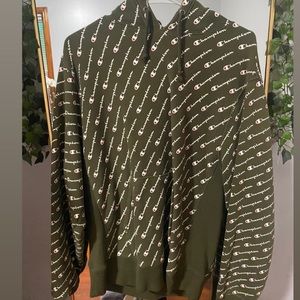 Unisex Olive Green Champion Hoodie